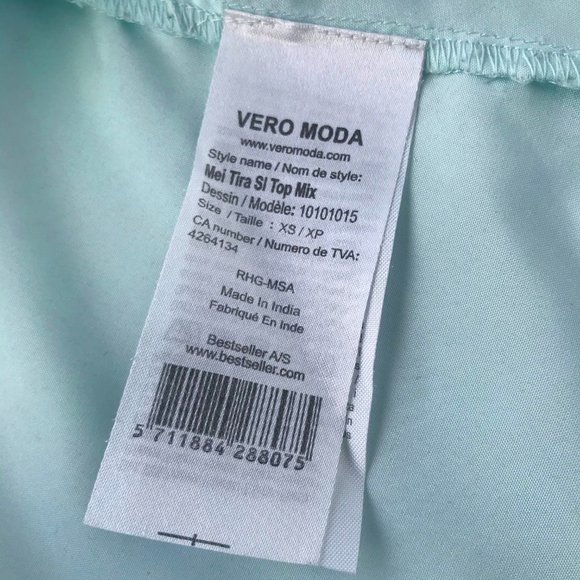Vero Moda Sleeveless Mint Top - Picture 5 of 6